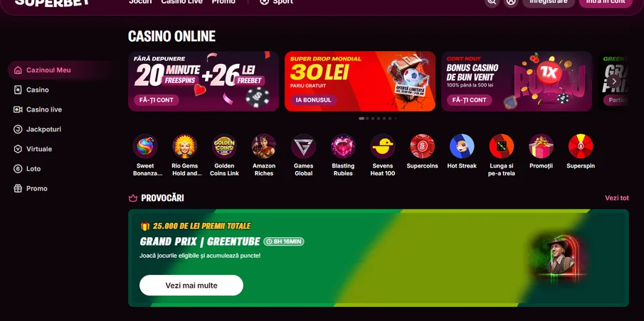 Claim Superbet Casino bonus